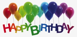 Happy Birthday, Png - Happy Birthday Balloons Transparent