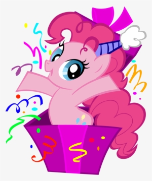 Png Freeuse Library Pinkie In A Box W Confetti By - My Little Pony Birthday Clipart