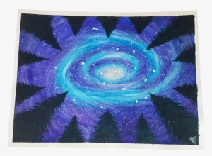 Spiral Galaxy, Watercolor Painting, 9 X 12 Inch - Spiral Galaxy