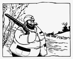 This Free Icons Png Design Of Beard Man With Gun