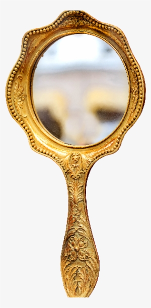 Golden Hand Mirror Png - Lightning