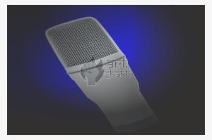 Microphone Violet Blue Background - Electronics