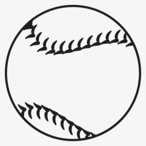 Softball Png Transparent Image - Black And White Softball