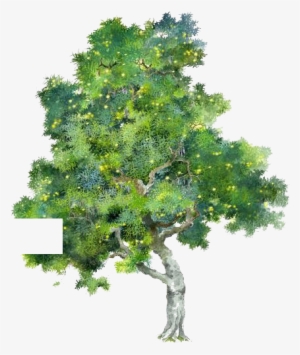 Tree Painting Elements Painted - Tree Gif Transparent