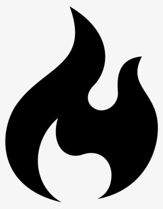 Black Flame Icon - Flame Icon Png