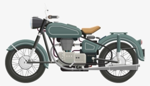 Image Library Stock Flat Shaded Classic Big Image Png - Motorcycle Flat Vector Png