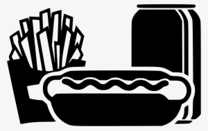Hot Dog Sausage Soda Can French Fries Svg Png Icon - French Fries Icon Transparent