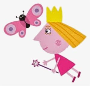 Holly With Butterfly - Ben And Holly Characters Png