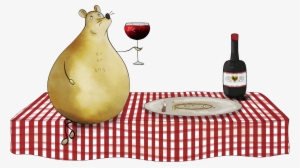 Mouse With Cheese And Wine Example Image - Wine