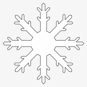 Printable Snowflake Colouring Sheet Or Snowflake Template - Snowflake Drawing Png