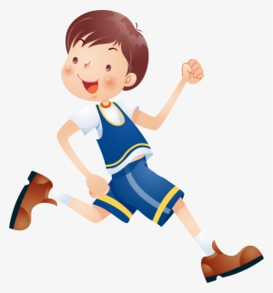 Boy Running Png Vector Library Library - Run Cartoon Png