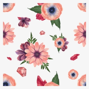 Floral Patterns - Cafepress Pink And Purple Flowers Sea Full/queen Duvet