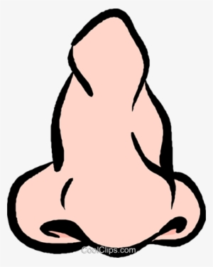 Human Nose Royalty Free Vector Clip Art Illustration - Nose Clip Art