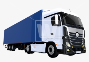 Blue Trailer Euro Semi Truck - Ventura County, California