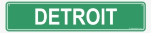Detroit Street Sign - Sign