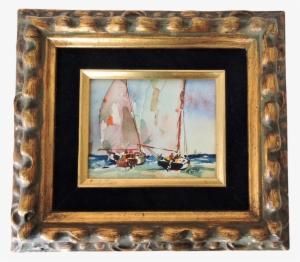 "yacht Sailing In Florida" Watercolor Painting By Jerry - Watercolor Painting