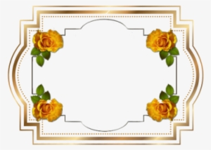 Gold Frame With Roses, Lace, Gold Lace, Pattern Png - Golden Border Png