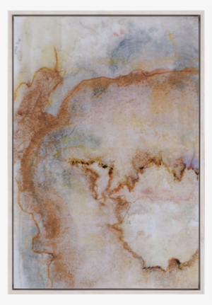 Earth's Mirror I - Earth's Mirror I Artwork, 31"x45", Whitewash Finish.,