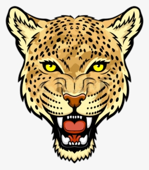 Jaguar Face Transparent Picture - Leopard Face Clip Art