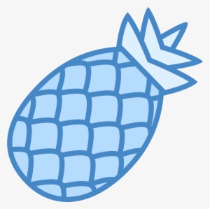 Pineapple Clipart Blue - Blue Pineapple Clip Art Free