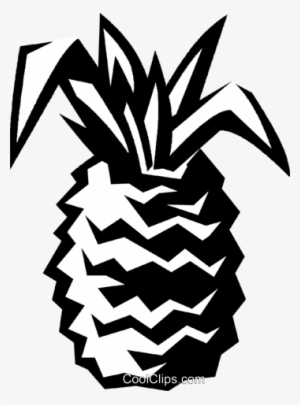 Pineapple Royalty Free Vector Clip Art Illustration - Pineapple Vector Black Png