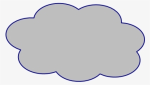 How To Set Use Grey Cloud Svg Vector - 600x456 PNG Download - PNGkit