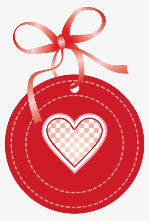 Valentine Oval Label With Heart Png Clipart Picture - Valentine Labels Png