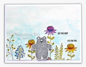 Bear Hugs And Flowering Fields Watercolor By Understand - Chrysanths