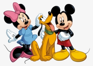 Hug Clipart Disney Character - Mickey Minnie Pluto Png