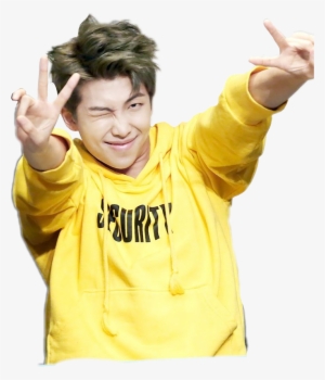 Bts Rap Monster Png - Yellow Namjoon No Background