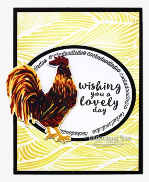 Lovely Day By Understand Blue - Hero Arts Clear Stamp Set - Color Layering Peacock