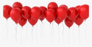 These Are Loose 11" Pearl Red Latex Balloons Inflated