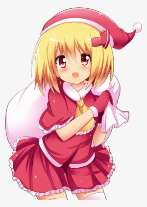 Anime Clipart Pink - Anime Christmas Girl Render