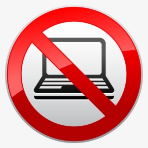 No Laptop Prohibition Sign Png Clipart - No Coolers Allowed Sign