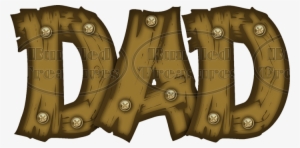 Brown Dad Cliparts - Word Dad Clip Art