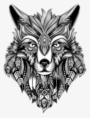 Report Abuse - Wolf Adult Colouring Ins