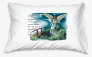 Prayer Pillowcase - Guardian Angel - Catholic Word Guardian Angel Prayer Pillowcase (136-51)