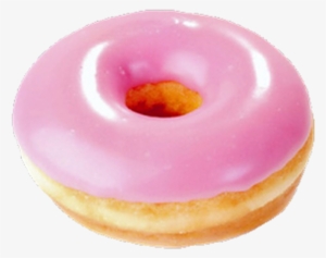 Dona Donut Pink Tumblr Cute Food Png Transparent Transp - Pink Donut