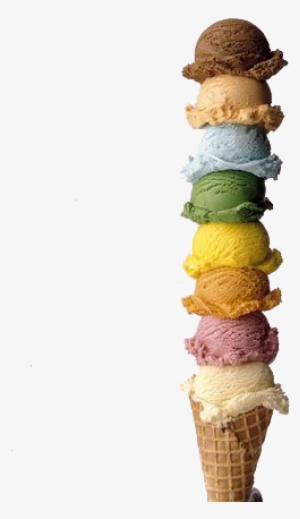 Ice Cream Png - Ice Cream Cone Stacked