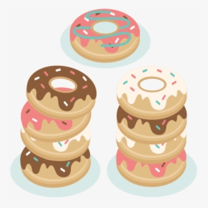Svg Scrapbook Cut File Cute Files For - Stacked Donuts Clipart