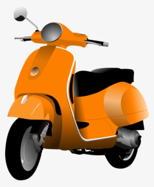 Vector Black And White Download Scooters And - Scooter Clipart Png