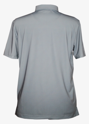 Grey Full Button Polo Rear