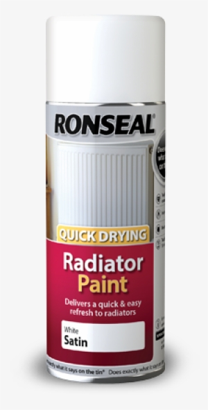 Radiator Paint Spray Can - Ronseal One Coat Radiator Paint Spray White Satin 400ml