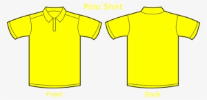 Small - Polo Shirt Plain Yellow