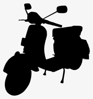 5 Scooter Moped Silhouette - Scooter Silhouette Png