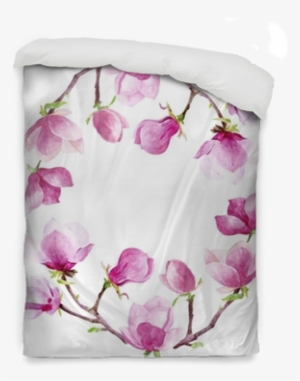 Magnolia Watercolor Wreath Floral Frame Border Wedding - Wedding