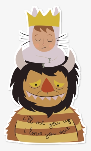 Adesivo Where The Wild Things Are De Karen Rulezna - T-shirt
