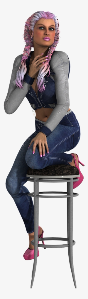 Stools Sitting Transparent