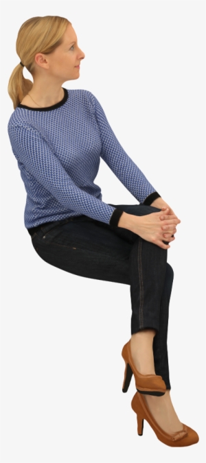 Sitting Woman Chair Standing - Woman Sitting Png