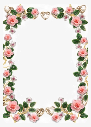 Image Result For Rose Flower Frame Png Flower Frame - Rose Flower Frame
